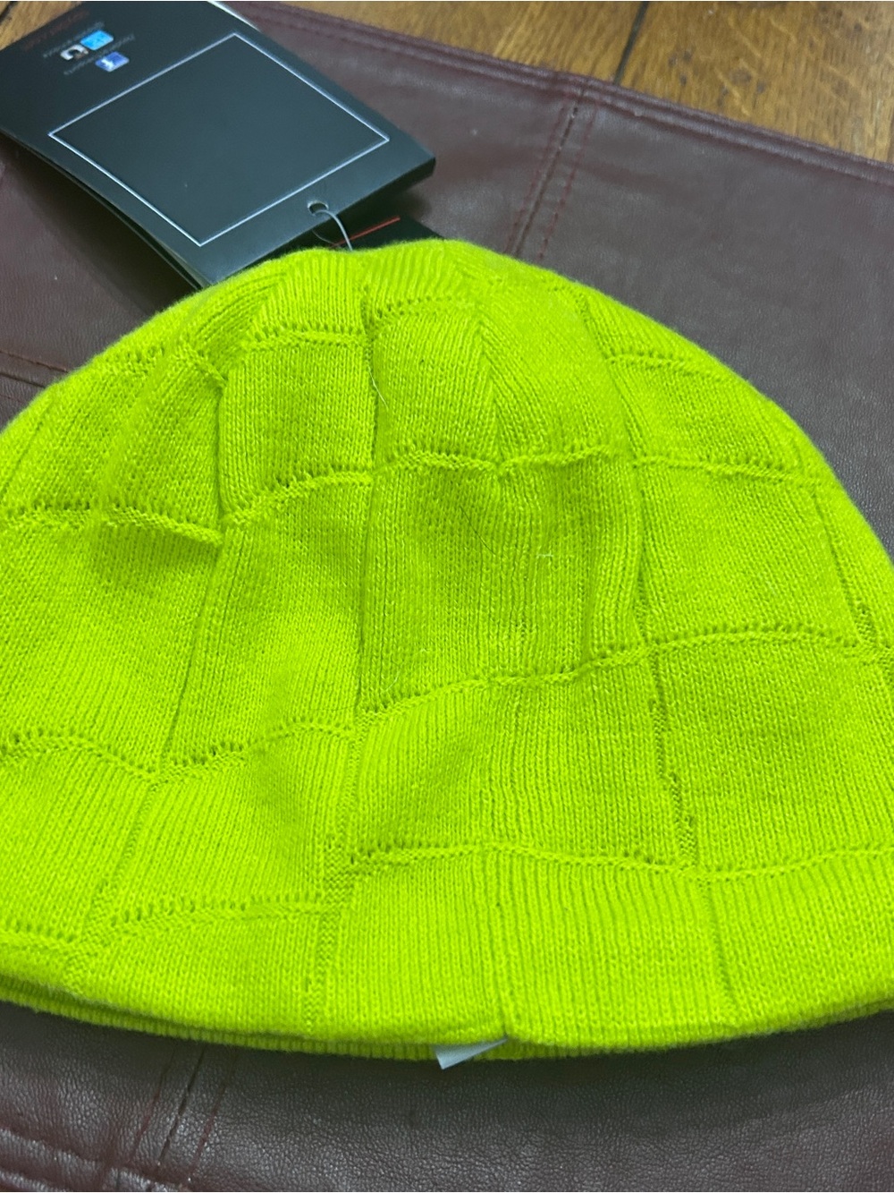 Spyder Neon Lime Knit Beanie